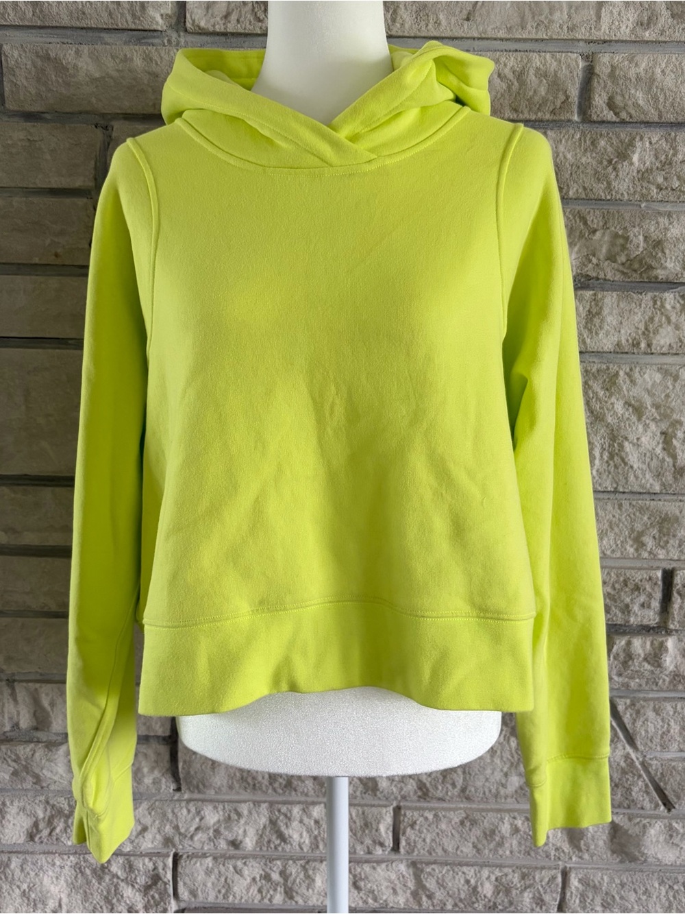 lululemon athletica Neon Lime Hooded Pullover